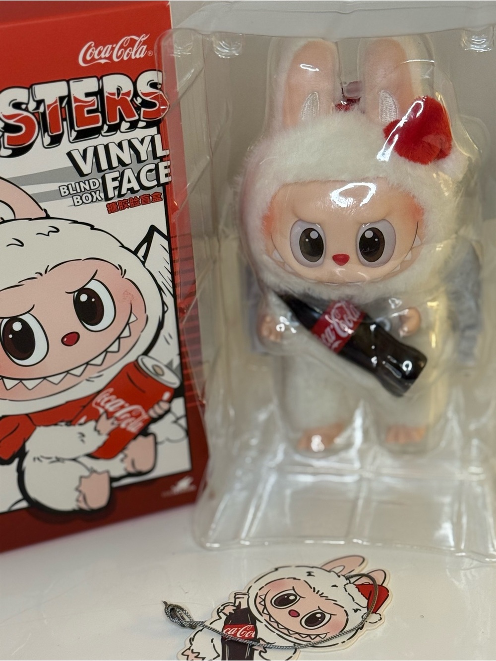 The Monster Coca-Cola Series Vinyl face Labubu . Confirmed. New!
